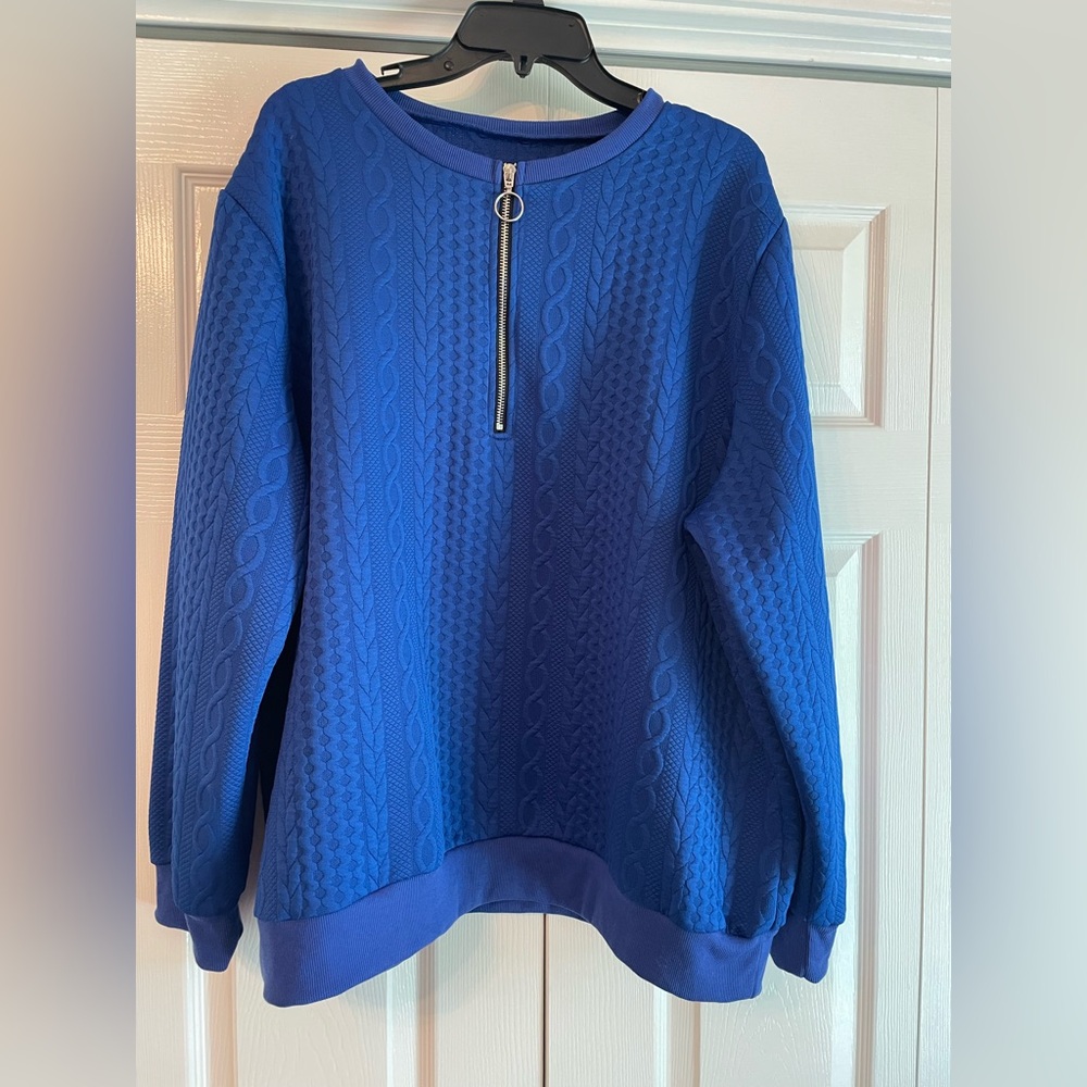 4XL Women’s Blue Sweater